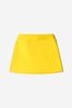 Girls Cotton Logo Skirt in Yellow