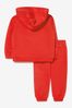 Baby Unisex Cotton Logo Tracksuit in Red