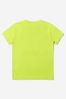 Boys Cotton Logo T-Shirt in Lime