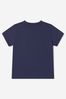 Unisex Cotton Logo T-Shirt in Navy