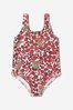 Baby Girls Teddy Toy And Fruit Swimsuit in White