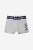 Boys Cotton Jersey Boxer Shorts Set 2 Pack in Navy