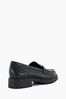 Dune London Wide Fit Gild Cleated Penny Black Loafers