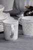 Set of 2 White Artisan Collectables Mugs