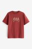Rust Red Sketchy Gaming Controller Relaxed Fit Short Sleeve Graphic T-Shirt (3-16yrs)