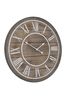 Libra Natural Hemsby Bleach Wooden Wall Clock