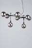 BHS Black Hennock 8 Light Diner Ceiling Light