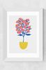 East End Prints Pink Potted Peonies Print by Leanne Simpson