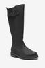 Black Extra Wide Fit Forever Comfort® Stitch Detail Knee High Boots