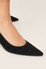 Black Forever Comfort® with MotionFlex Point Toe Kitten Heels