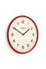 Jones Clocks Red Red Convex Moonlight Wall Clock