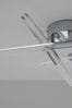 Chrome Vortex 6 Light Flush Ceiling Light Also Suitable for Use in Bathrooms