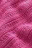 Magenta Pink Crochet Knitted Mini Skirt