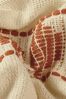 Furn Terracotta Pangea Tasselled Woven Cotton Throw