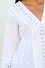 Aspiga Valentina White Embroidered Organic Cotton Shirt