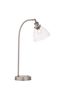 Gallery Home Brushed Silver Pierre Table Lamp