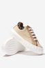 Unisex Canvas FF Logo Trainers in Beige
