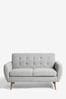 Tweedy Plain Mid Grey Hyett Compact 2 Seater 'Sofa In A Box'