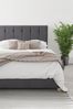 Aspire Furniture Steel Grey Hepburn Velvet Ottoman Bed