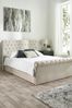Aspire Furniture Oyster Linen-look Chesterfield Storage Ottoman Bed
