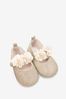 Gold Sparkle Bridesmaid Collection Corsage Occasion Baby Shoes Hi-Top (0-18mths)