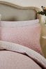 Blush Pink Campion Duvet Cover and Pillowcase Set