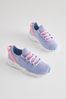 Lilac Purple Knitted Trainers