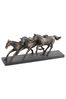 Libra Antique Bronze Running Horse Sculpture