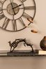 Libra Interiors Bronze Finish Leaping Fawns Sculpture