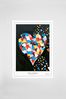 Steven Brown Art Black Heart of Hearts A3 Collector's Edition Print
