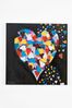 Steven Brown Art Black Heart of Hearts Large Canvas Print