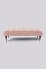 Swoon Easy Velvet Blush Pink Plymouth Rectangle Ottoman