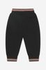 Baby Boys Lester Cotton Joggers in Black
