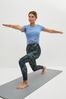Monochrome Smudge Atelier-lumieresShops Active Yoga 7/8 Sports Sculpting Leggings