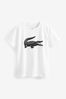 Lacoste White Contrast Logo T-Shirt