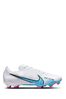 Nike White/Black Mercurial Zoom Vapor 15 Firm Ground Football Boots
