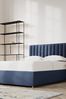 Swoon Houseweave Navy Blue Porlock Divan Bed