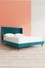 Swoon Easy Velvet Kingfisher Blue Kipling Bed