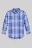 Polo Ralph Lauren Boys Blue Check Long Sleeved Logo Shirt