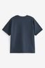 Navy Blue Short Sleeve Relaxed Fit T-Shirt (3-16yrs)