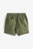 Khaki Green Plain Pull-On Shorts (3mths-7yrs)