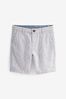 Neutral Stripe Chino Shorts With Linen (3-16yrs)