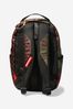 Kids Check And Camo Backpack in Brown