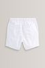White Plain Pull-On Shorts (3mths-7yrs)