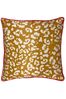 furn. Pink Psychedelic Jungle Printed Velvet Cushion