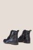 White Stuff Margot Leather Black Ankle Boots