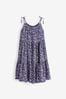 Navy Blue Ditsy Tiered Strappy Dress Vetements (3-16yrs)