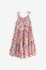 Pink Floral Tiered Strappy Dress Love (3-16yrs)