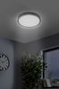 Eglo Black Fueva Smart Bathroom Ceiling Light