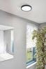 Eglo Black Fueva Smart Bathroom Ceiling Light